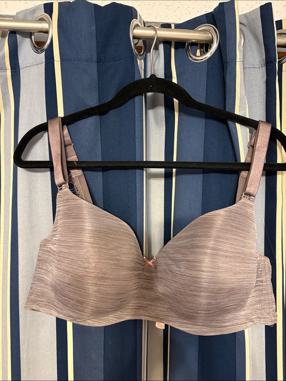 Cacique gray/brown padded bra, 40DD